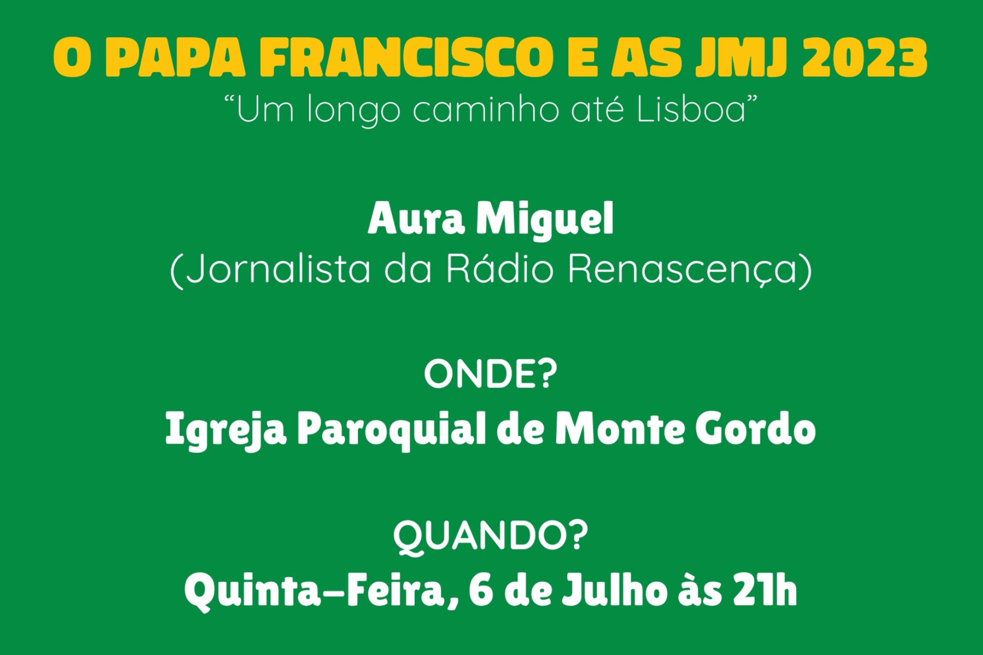 Featured image from the article: Parish of Monte Gordo hosts preparatory meeting