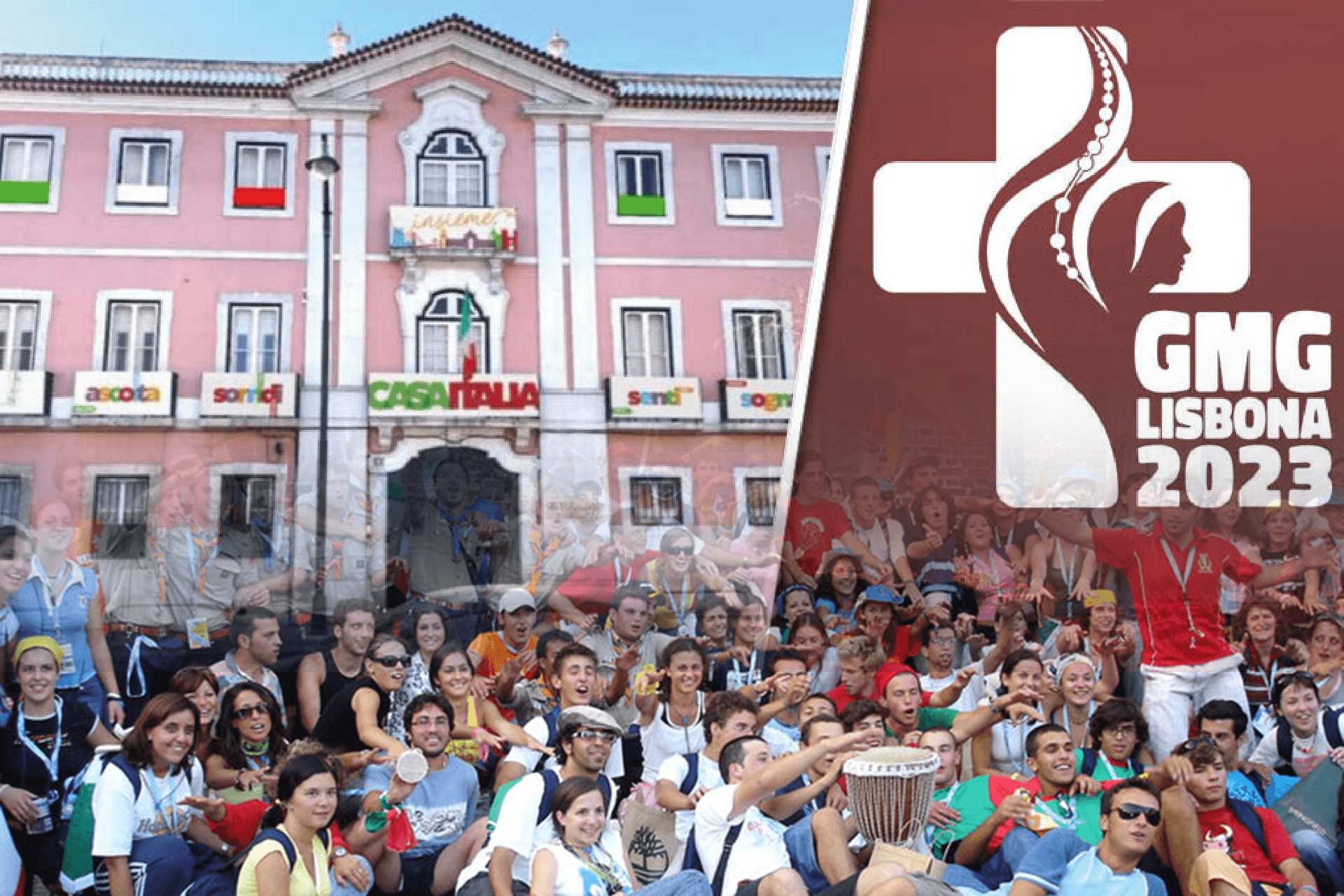 Imagem destacada do artigo: Jovens italianos prontos para partir para a JMJ Lisboa 2023