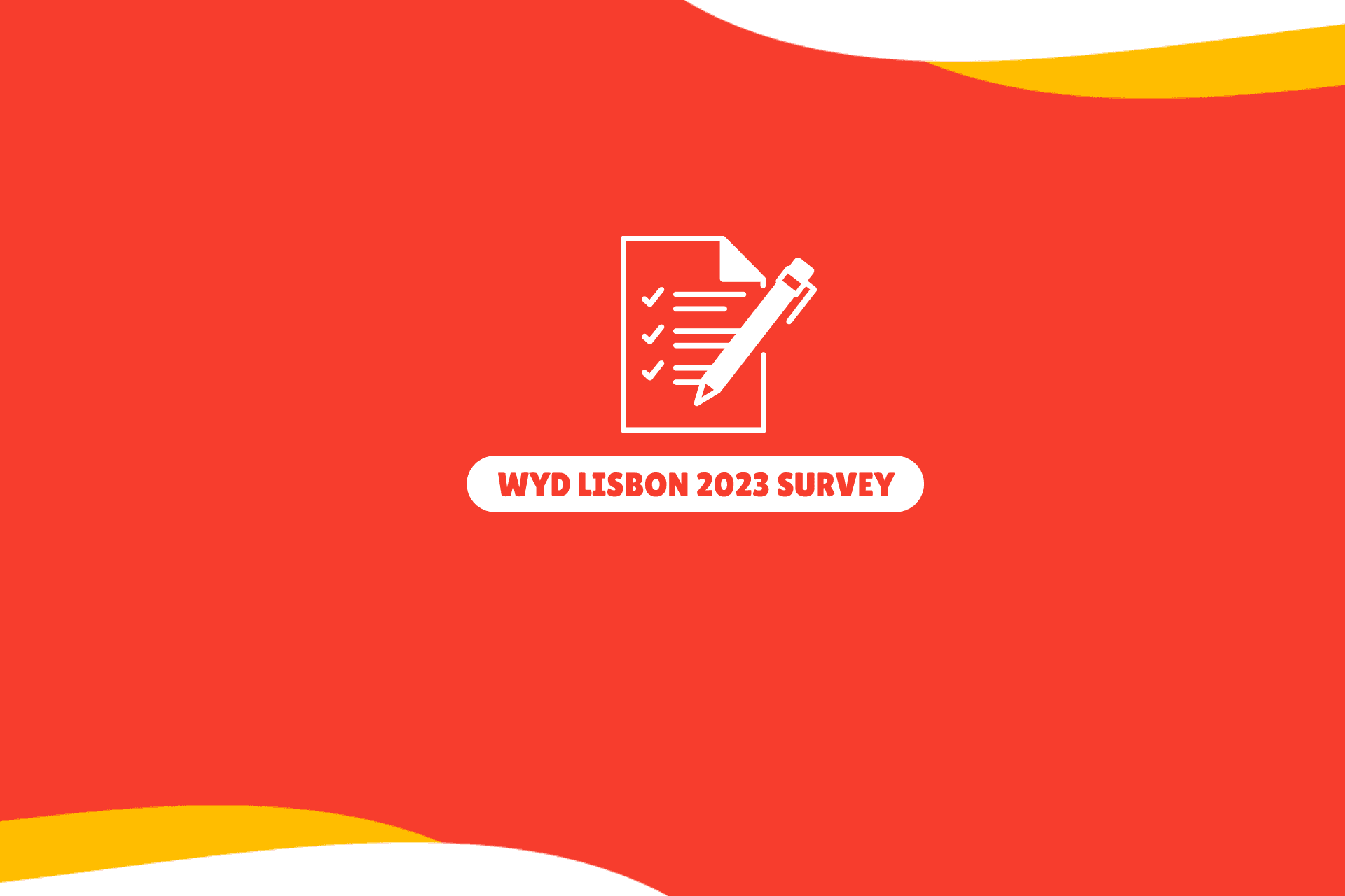 Featured image from the article: Survey on WYD Lisbon 2023 