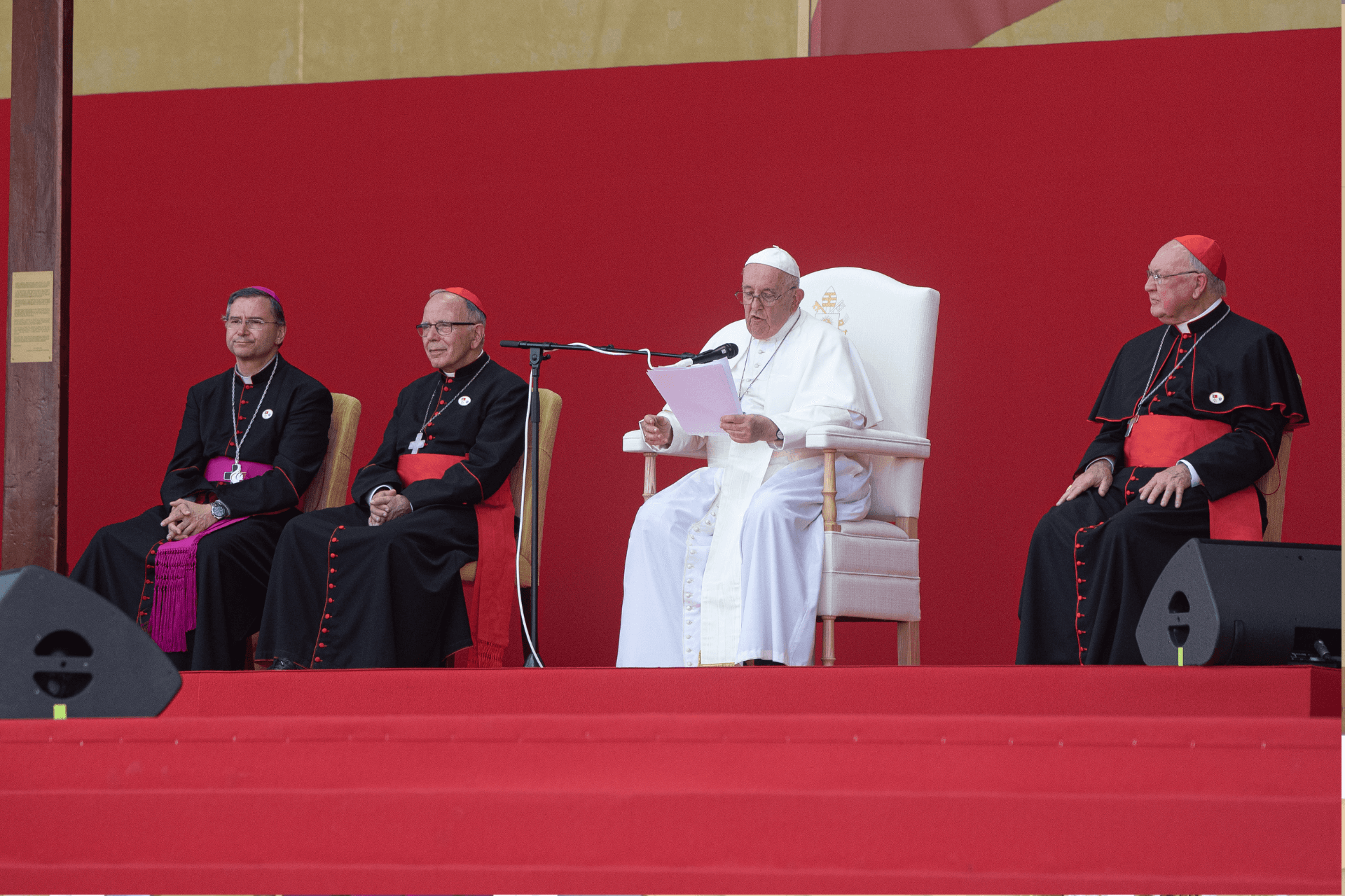 Featured image from the article: Pope's Address to Volunteers