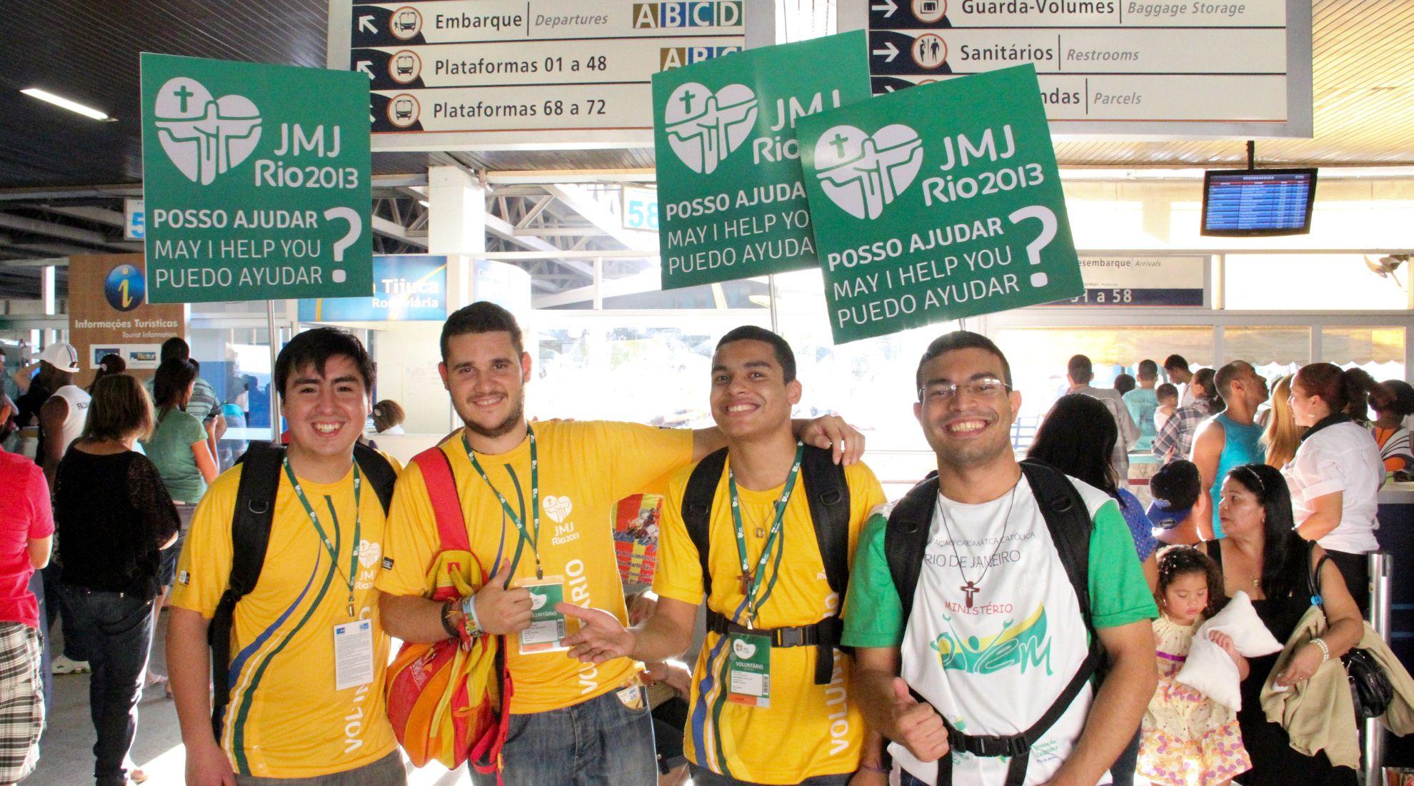 Voluntários na JMJ Rio 2013